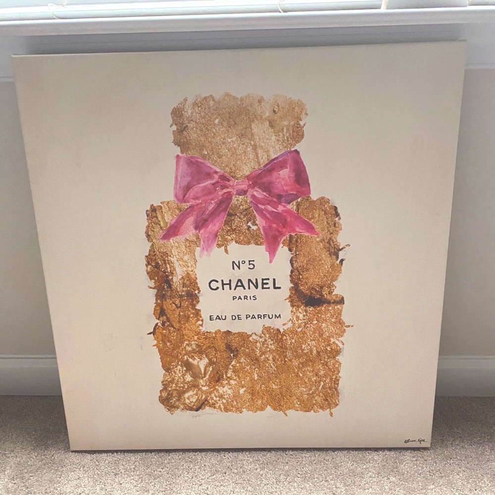 Luxury Chanel canvas artwork.